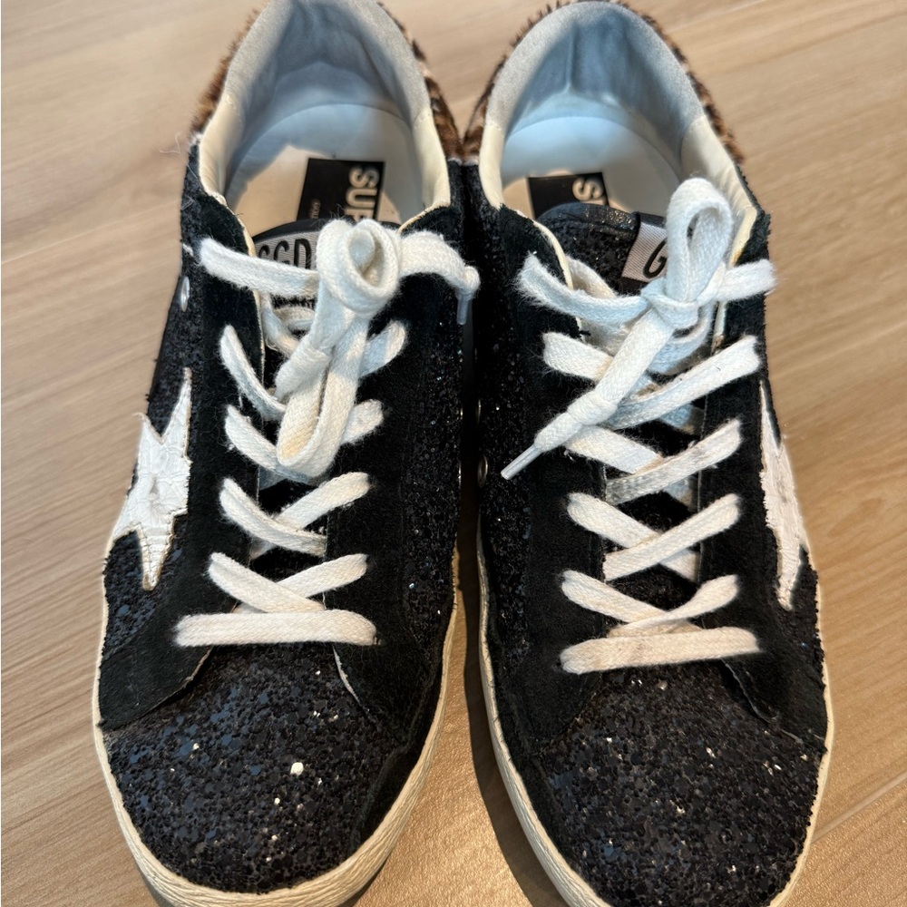 Golden Goose Black and White Sneakers